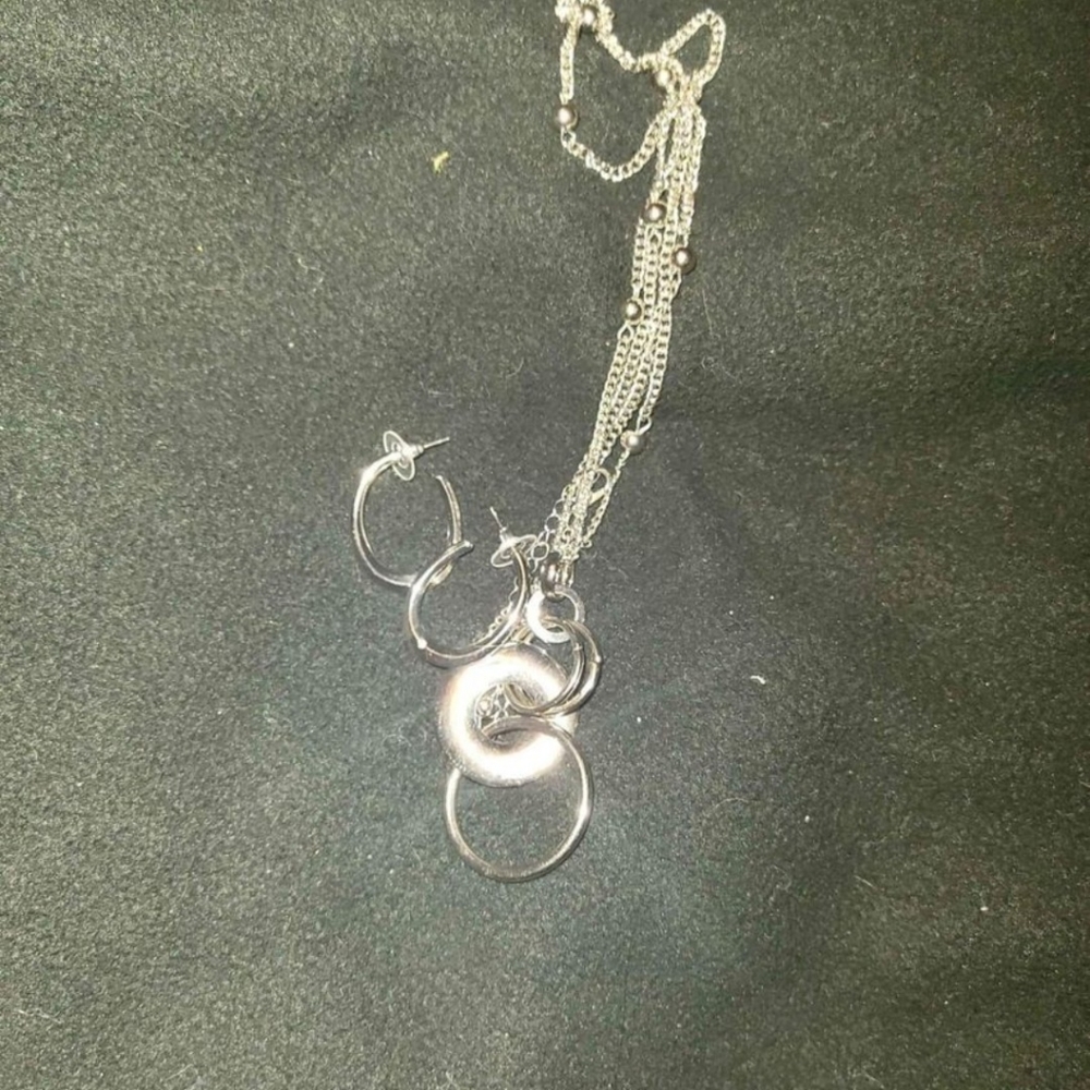 Necklace with matching earrings